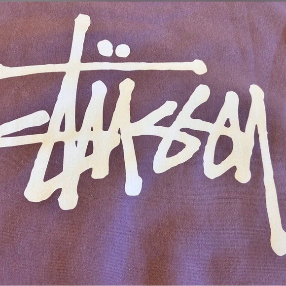 NWOT Stussy Purple Men's Sweatshirt - Picture 3 of 7